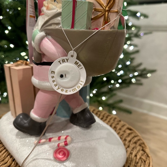 Cupcakes & Cashmere Santa candy cane figure sculpture Christmas Holiday - Picture 3 of 17